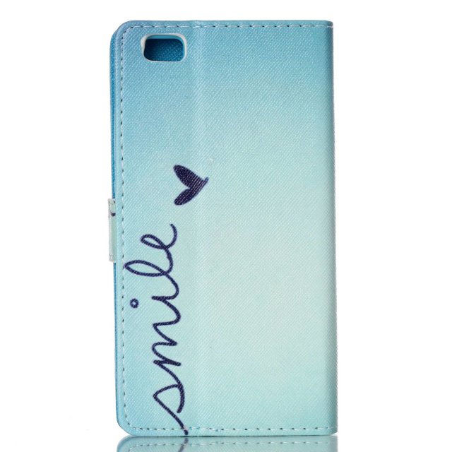 Huawei P8 LITE case wallet leather case printed