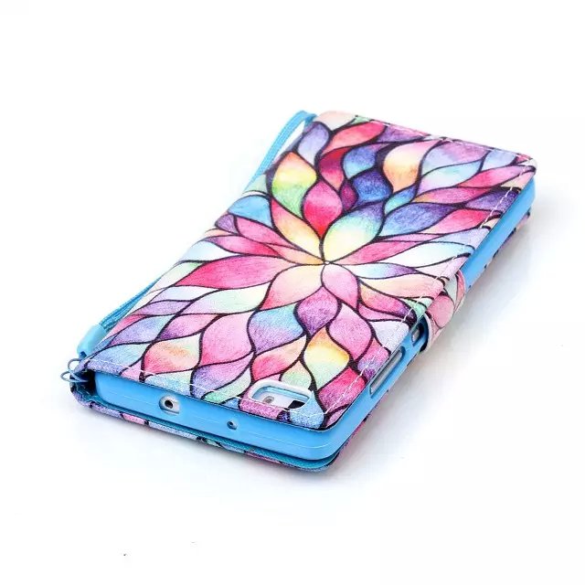Huawei P8 LITE case wallet leather case printed