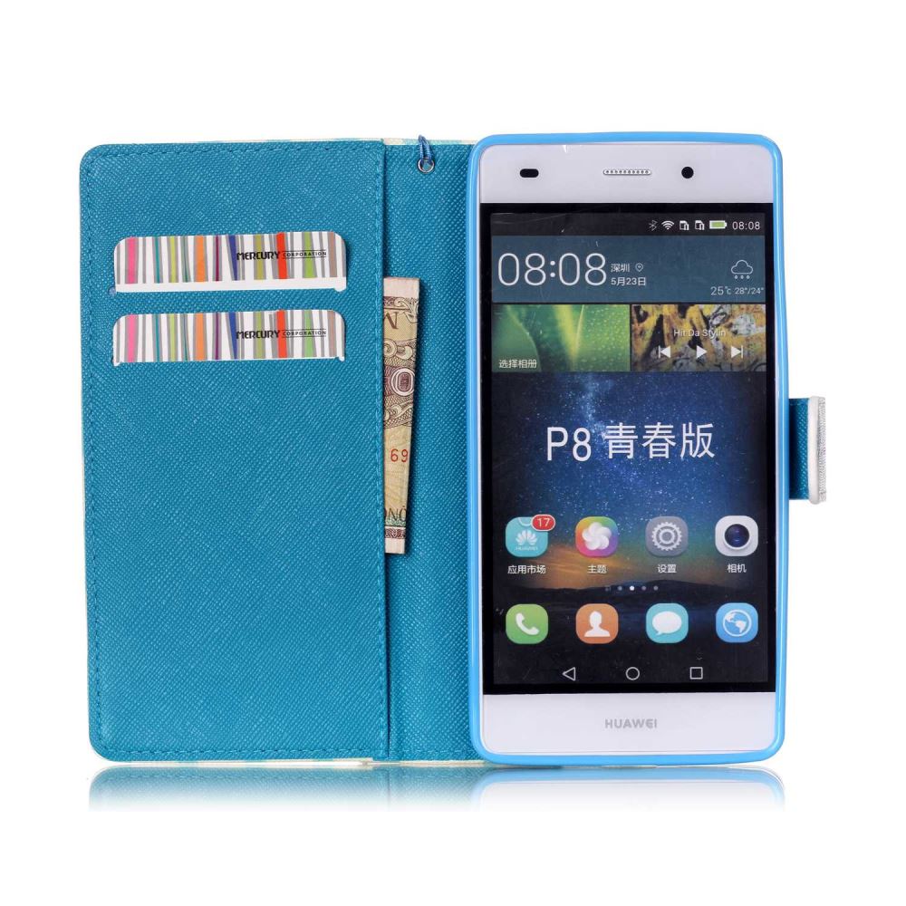 Huawei  P8 LITE case wallet leather case printed