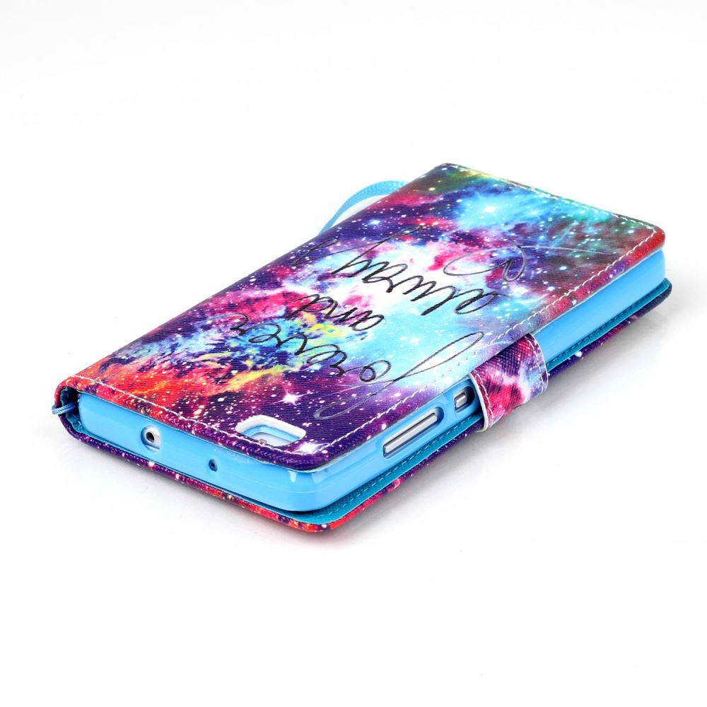 Huawei  P8 LITE case wallet leather case printed