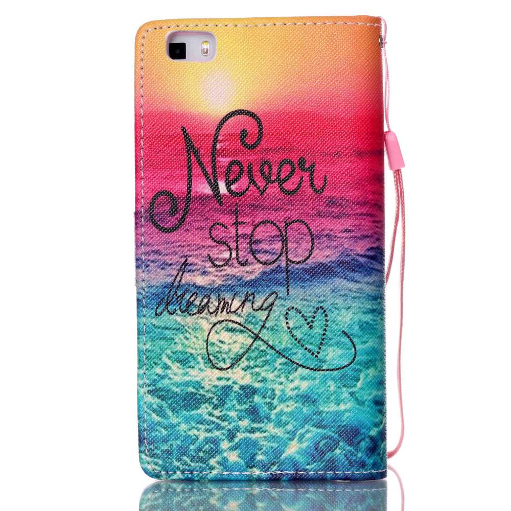Huawei P8 LITE case wallet leather case printed Huawei P8 LITE case wallet leather case printed
