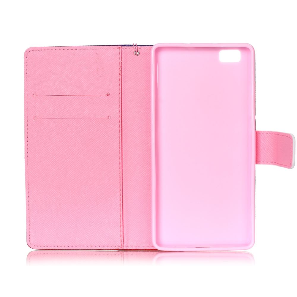 Huawei P8 LITE case wallet leather case printed