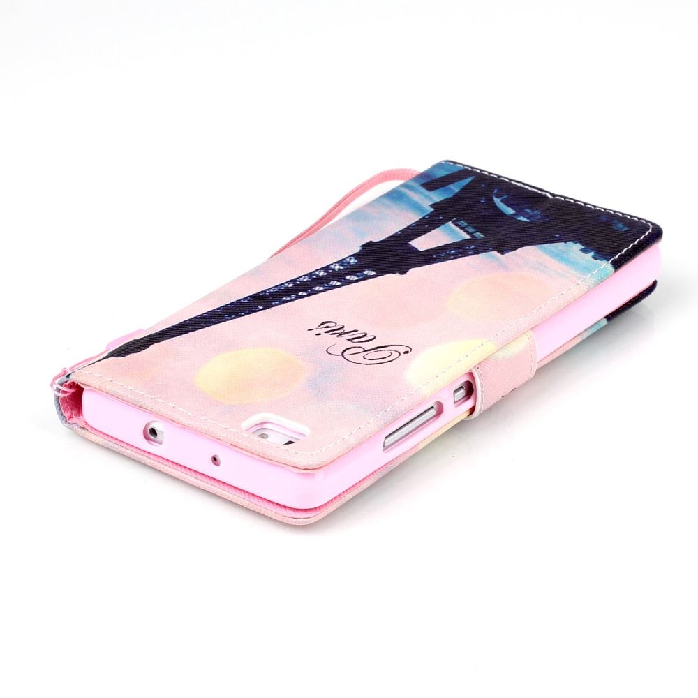 Huawei P8 LITE case wallet leather case printed