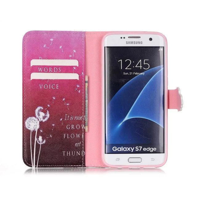 Galaxy S7 Edge case wallet leather case printed Galaxy S7 Edge case wallet leather case printed
