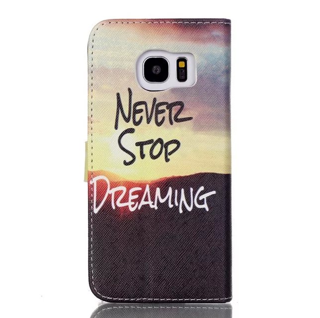 Galaxy S7 Edge case wallet leather case printed