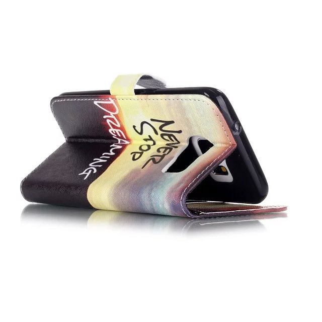Galaxy S7 Edge case wallet leather case printed
