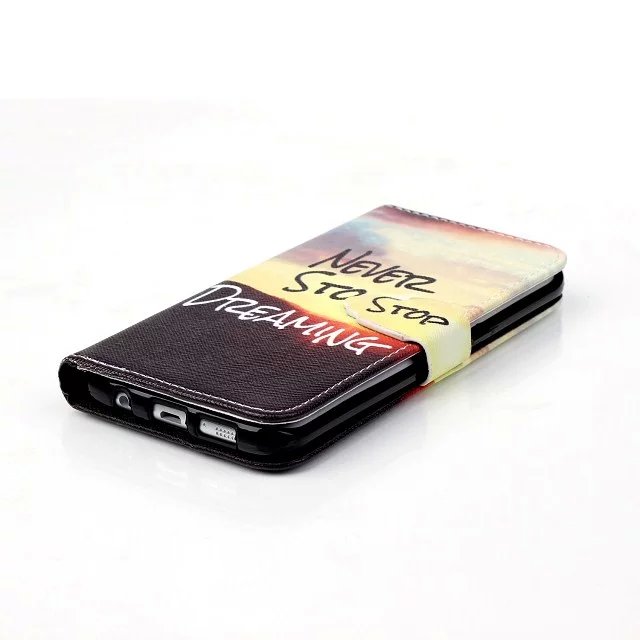 Galaxy S7 Edge case wallet leather case printed