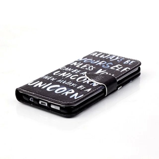 Galaxy S7 Edge case wallet leather case printed