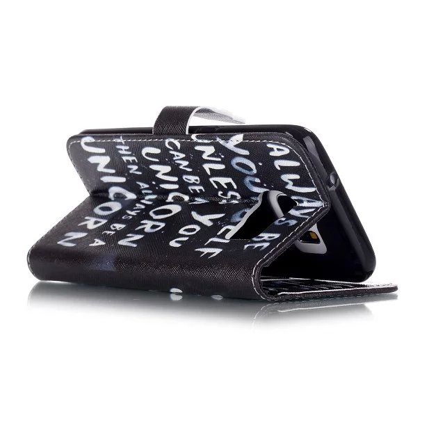 Galaxy S7 Edge case wallet leather case printed