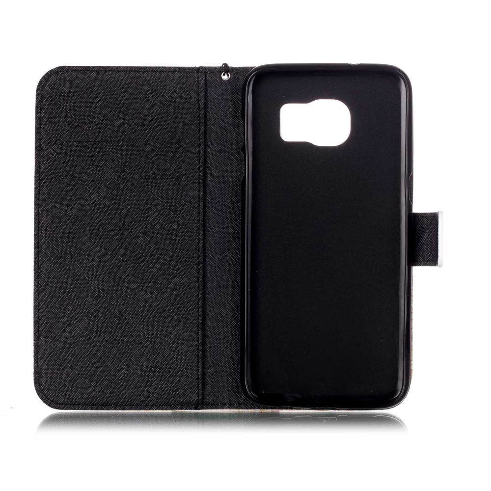 Galaxy S7 Edge case wallet leather case printed
