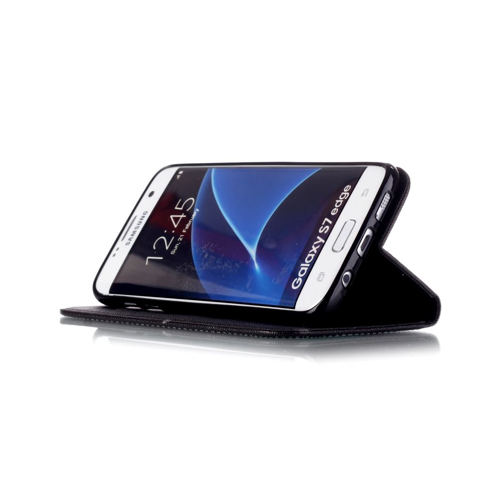Galaxy S7 Edge case wallet leather case printed
