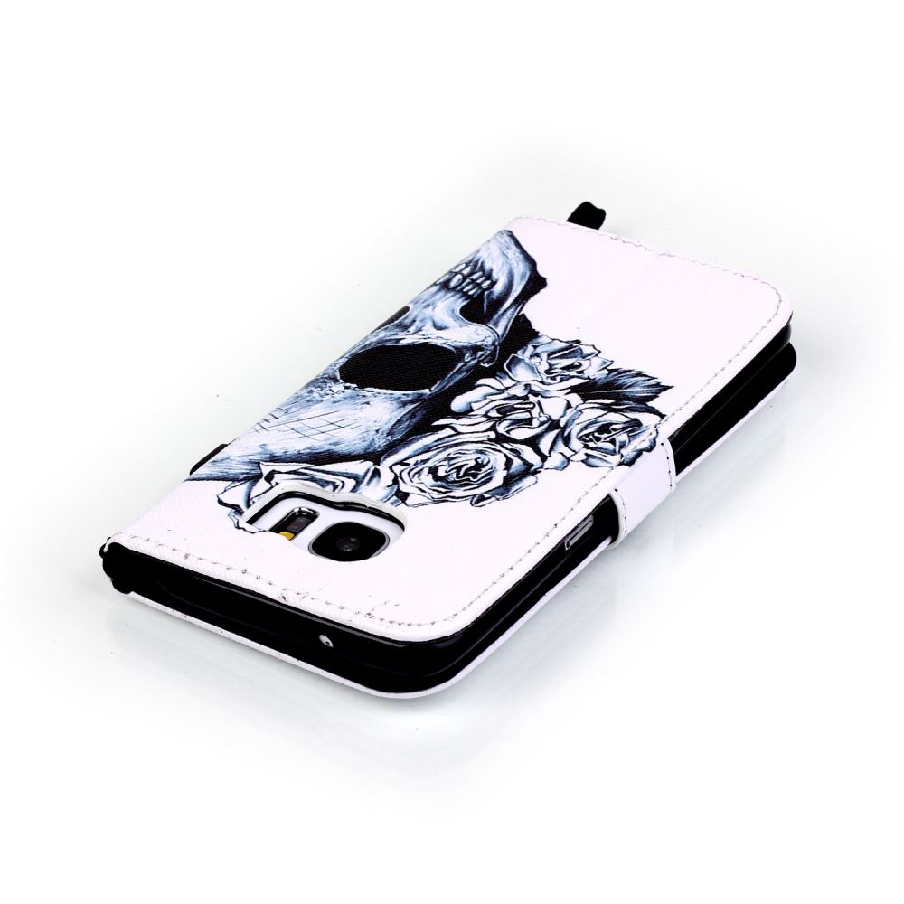 Galaxy S7 Edge case wallet leather case printed