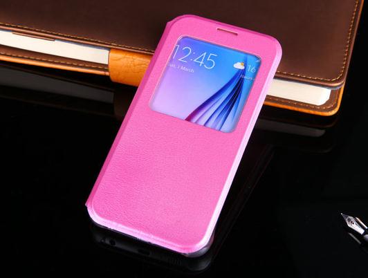 Samsung Galaxy S6 case Leather Flip window case Samsung Galaxy S6 case Leather Flip window case