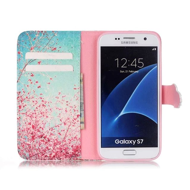 Galaxy S7 case wallet leather case printed Galaxy S7 case wallet leather case printed