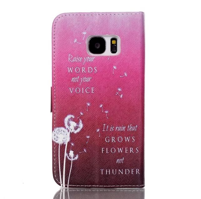 Galaxy S7 case wallet leather case printed
