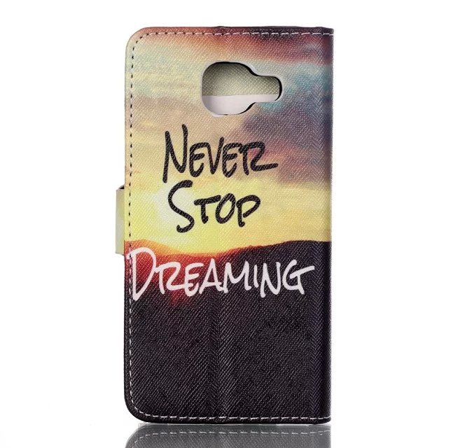 Galaxy A3 2016 case wallet leather case printed