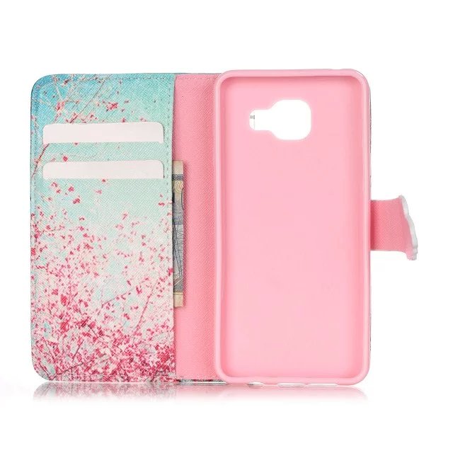 Galaxy A3 2016 case wallet leather case printed