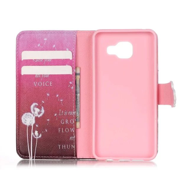 Galaxy A3 2016 case wallet leather case printed
