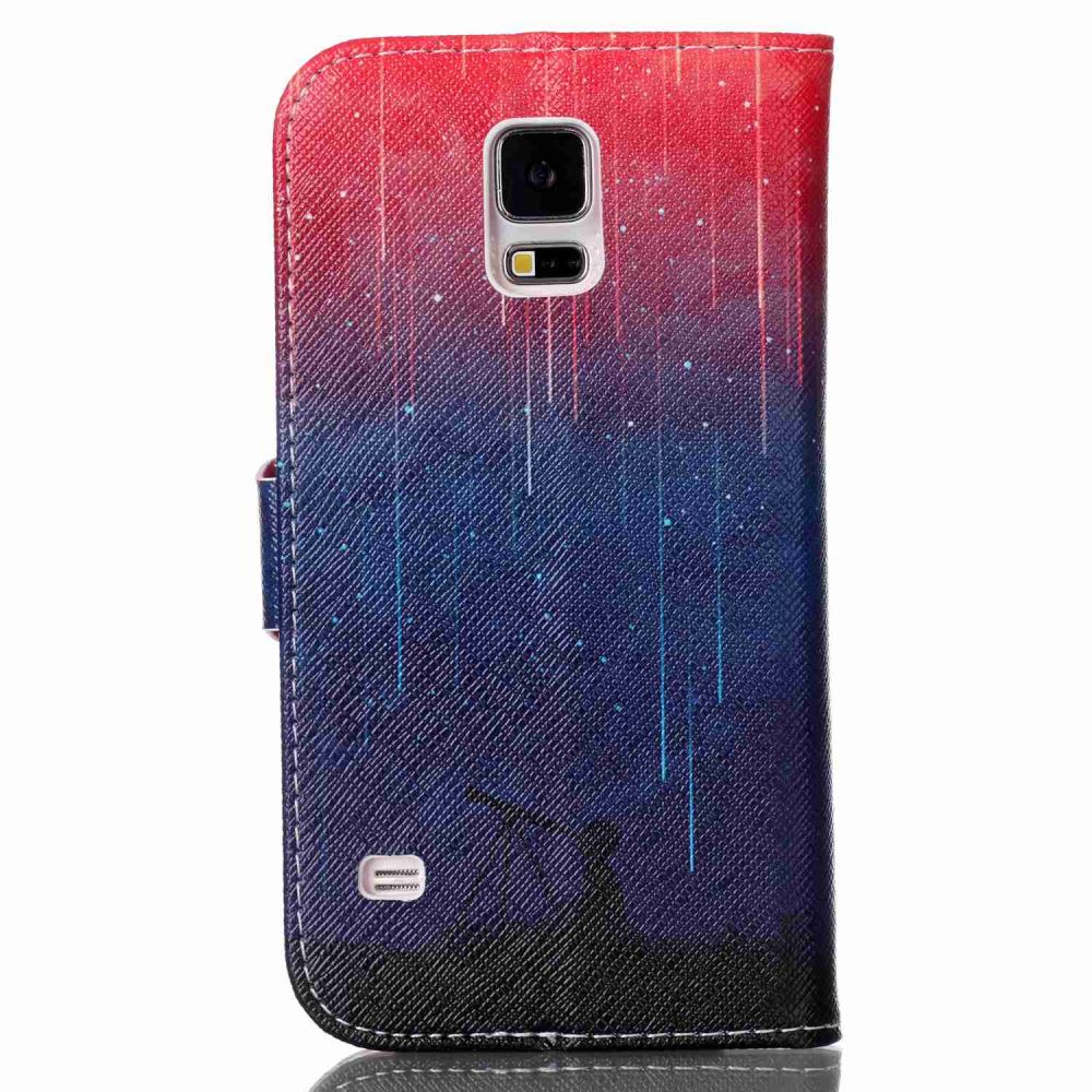 Galaxy S5 case wallet leather case printed