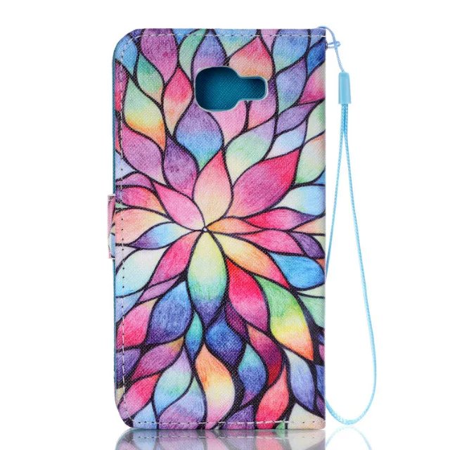 Galaxy A3 2016 case wallet leather case printed