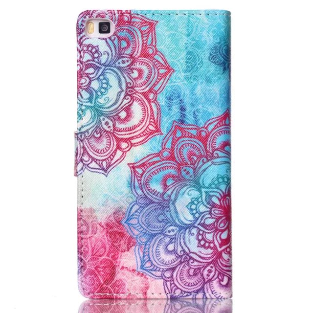 Huawei P8 case wallet leather case printed