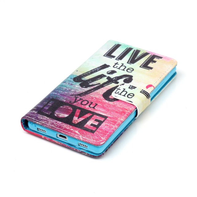 Huawei P8 case wallet leather case printed