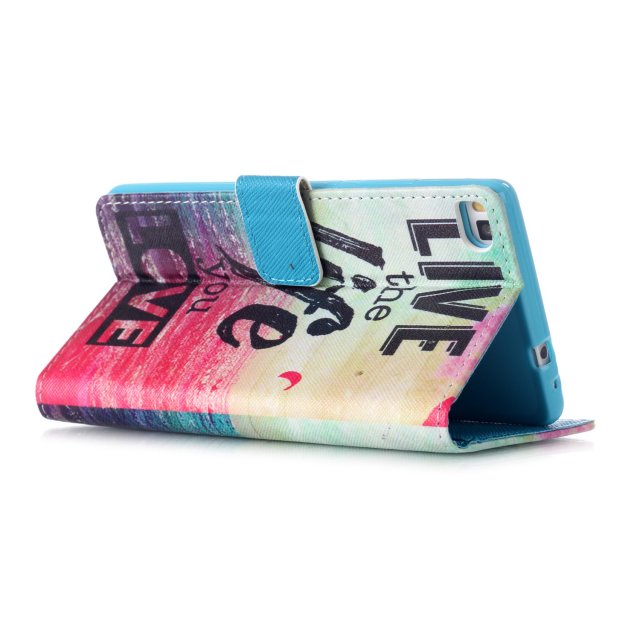 Huawei P8 case wallet leather case printed