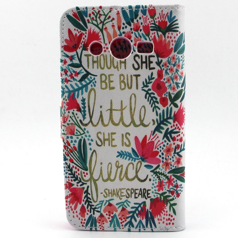 Galaxy CORE LTE case wallet leather case printed