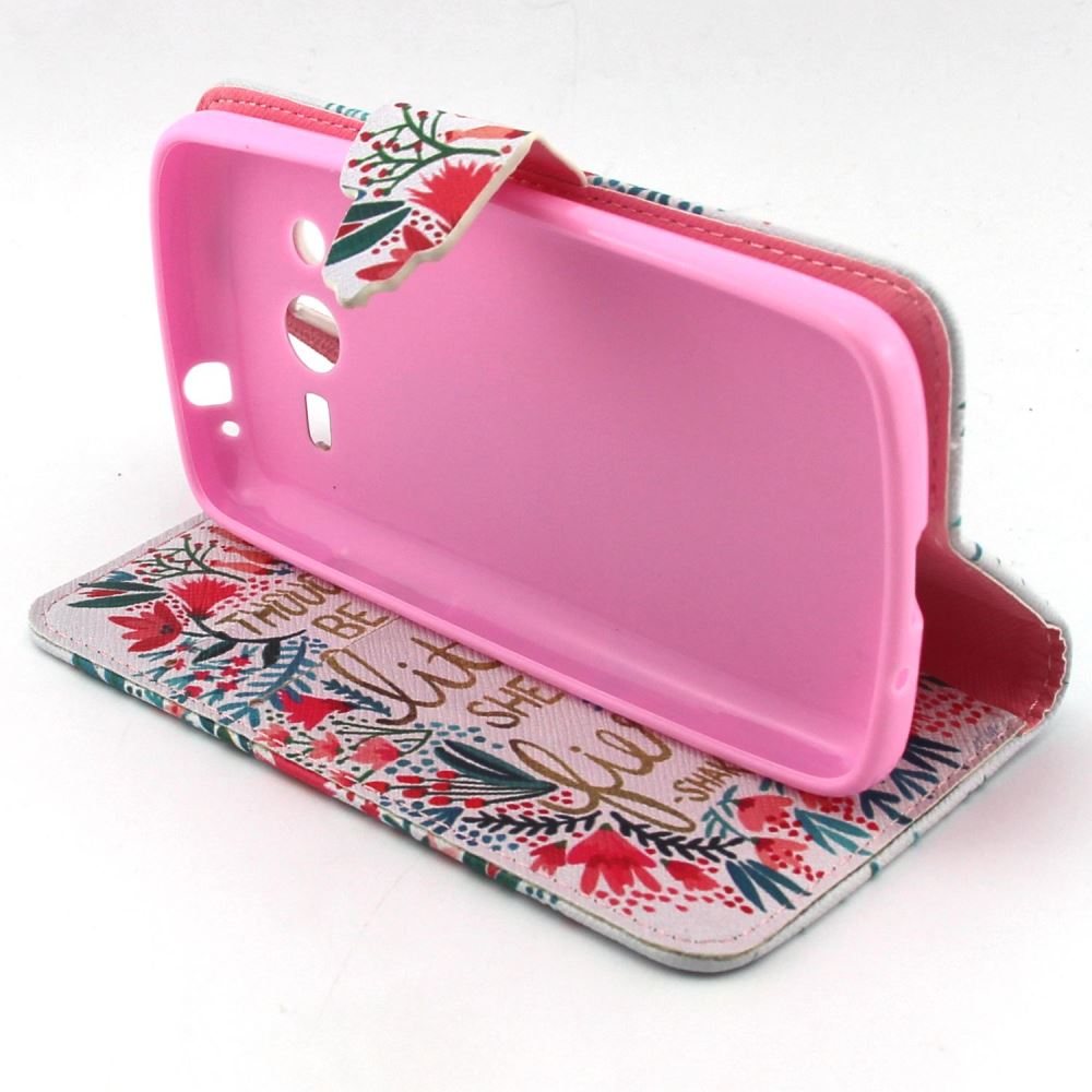 Galaxy CORE LTE case wallet leather case printed
