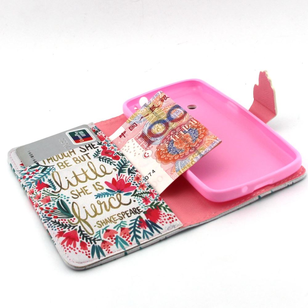 Galaxy CORE LTE case wallet leather case printed
