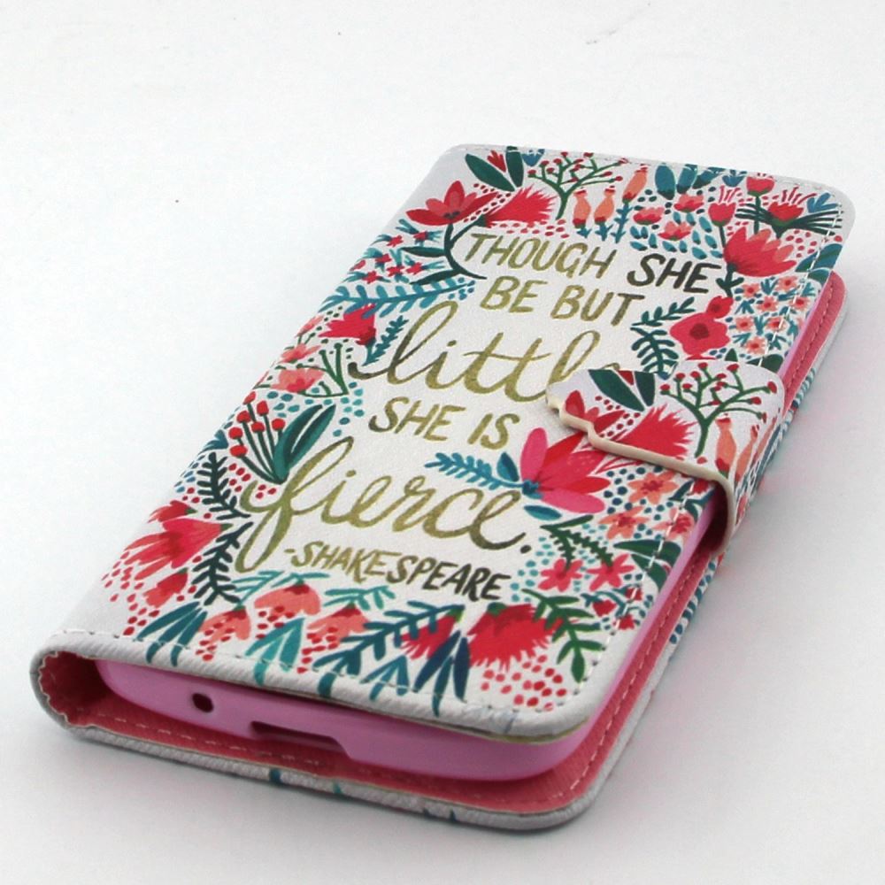 Galaxy CORE LTE case wallet leather case printed