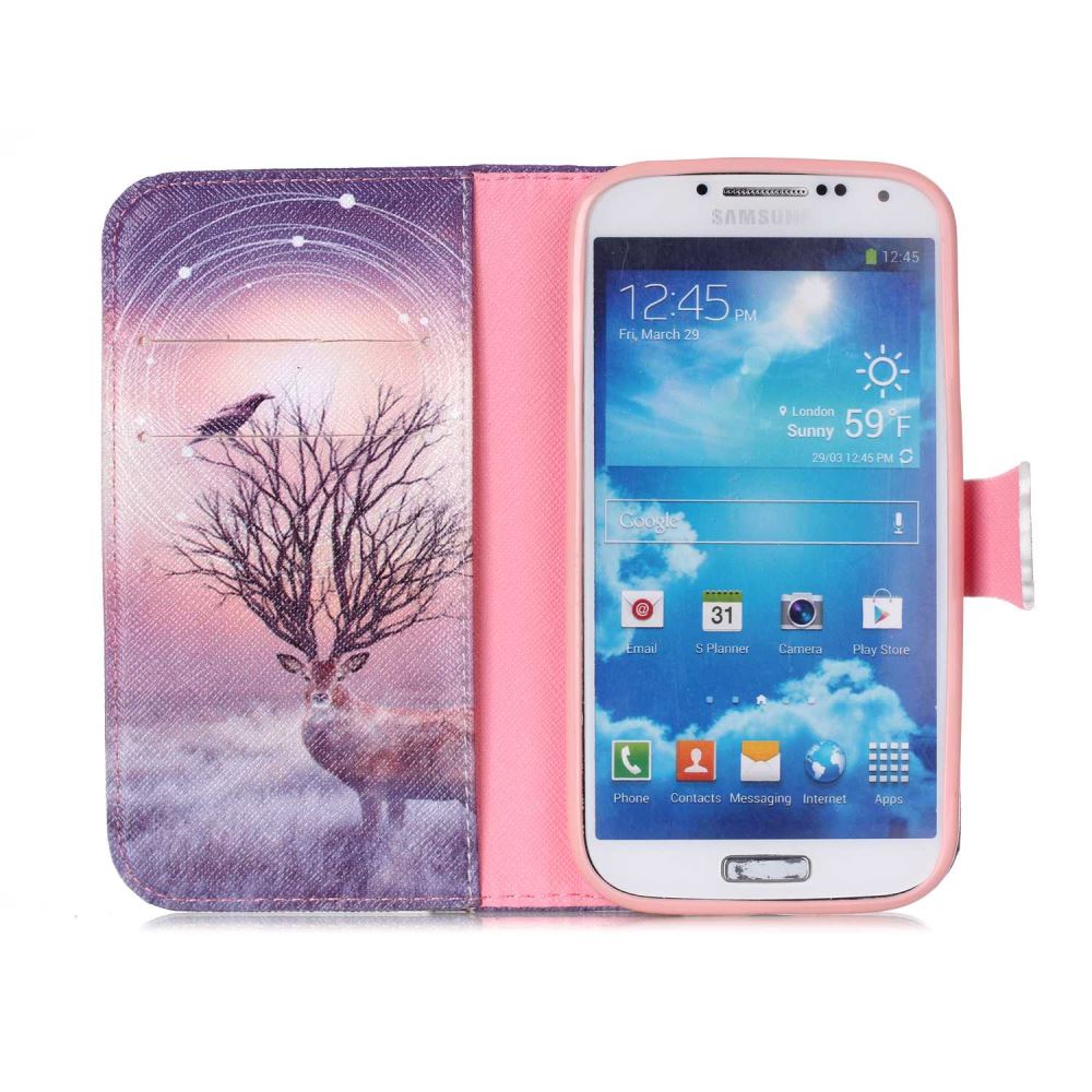 Galaxy S4 Mini case wallet leather case printed