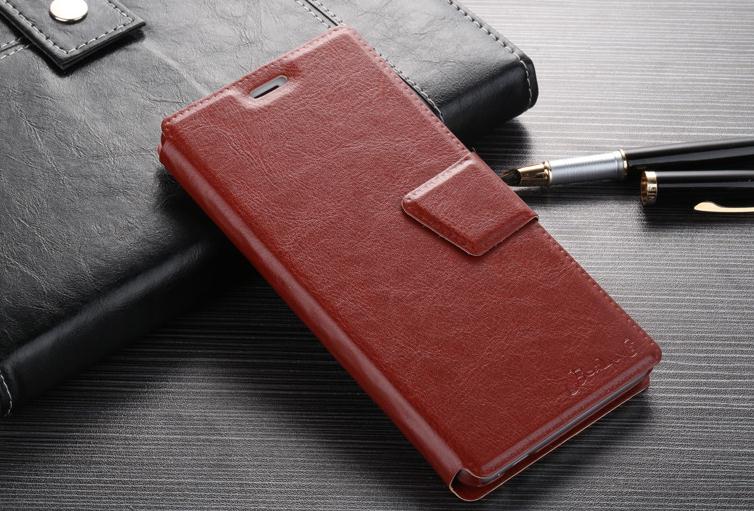 Huawe P8 Lite Case Vintage Wallet Leather Case - Brown Huawe P8 Lite Case Vintage Wallet Leather Case - Brown