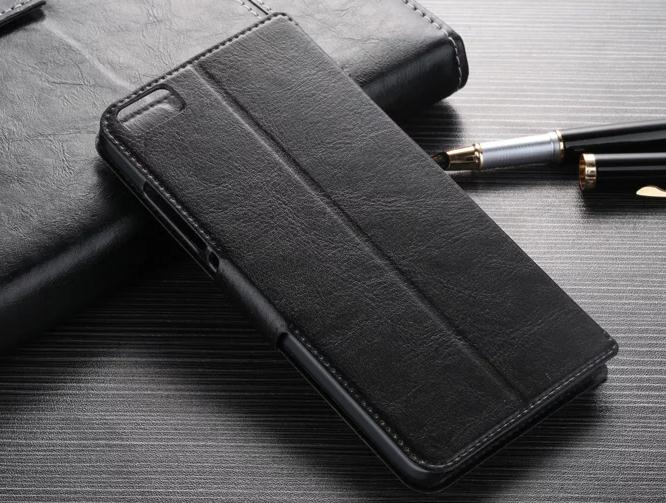 Huawe P8 Lite Case Vintage Wallet Leather Case - Brown Huawe P8 Lite Case Vintage Wallet Leather Case - Brown