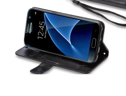 Galaxy S7 edge vintage fine leather wallet case