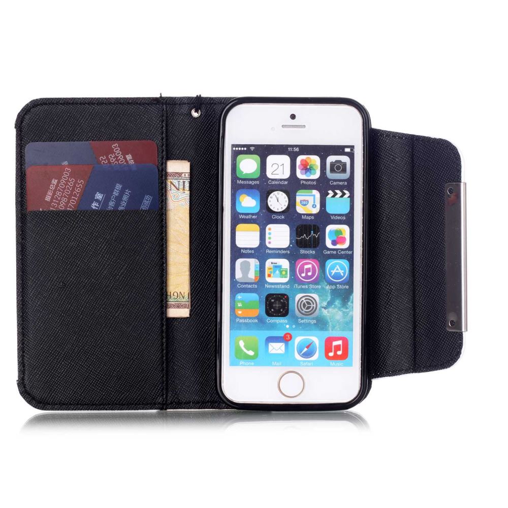 iPhone 5 5s SE wallet case magnetic detachable iPhone 5 5s SE wallet case magnetic detachable