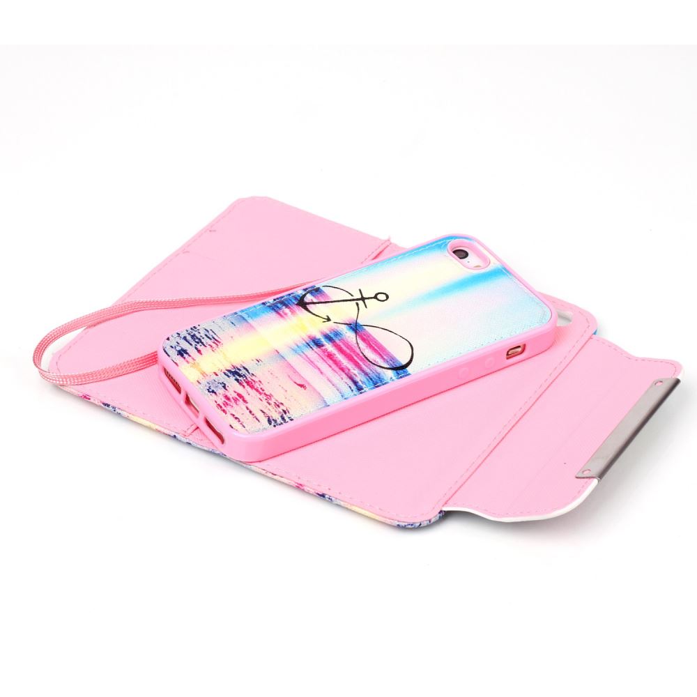 iPhone 5 5s SE wallet case magnetic detachable iPhone 5 5s SE wallet case magnetic detachable