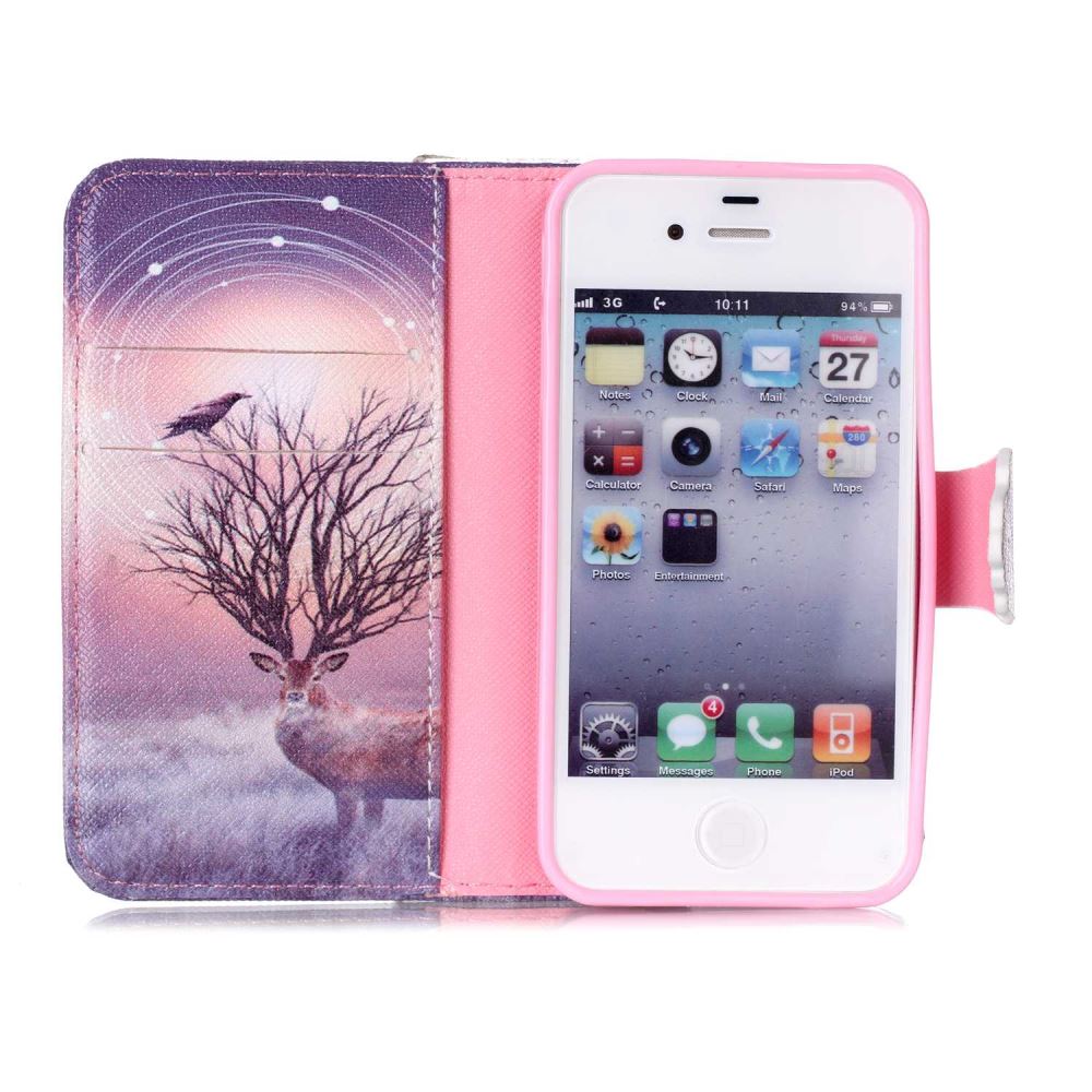 iPhone 4 4s case wallet leather case printed iPhone 4 4s case wallet leather case printed