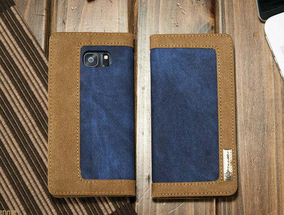 Galaxy S7 contrast denim folio wallet case magnetic closure Galaxy S7 contrast denim folio wallet case magnetic closure