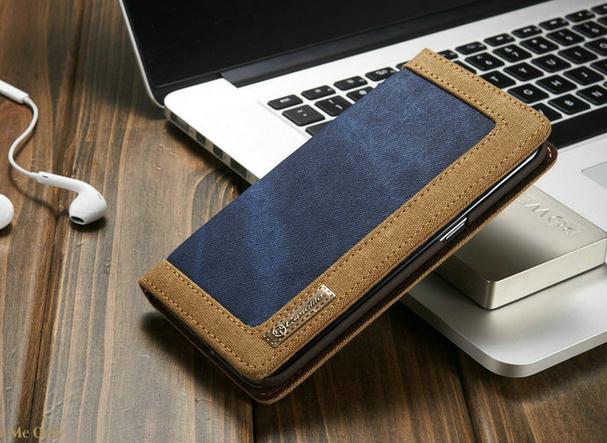 Galaxy S7 contrast denim folio wallet case magnetic closure Galaxy S7 contrast denim folio wallet case magnetic closure