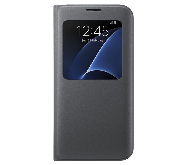 Galaxy S7 case Smart Sleep Leather Flip window view case cover