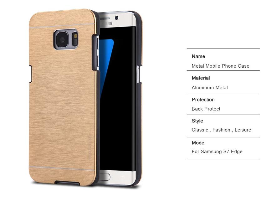 Galaxy S7 EDGE case aluminium hybrid metal case