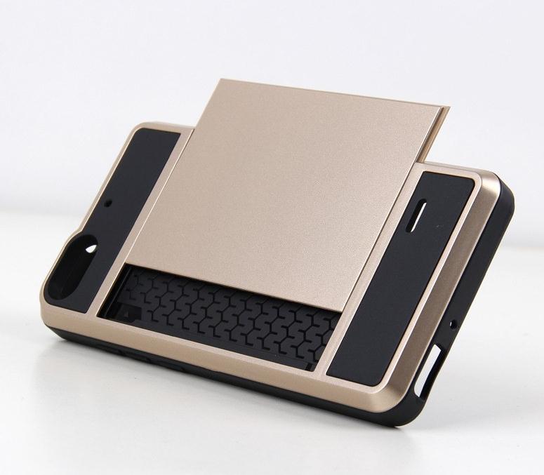 Huawei P8 impact proof hybrid case card holder