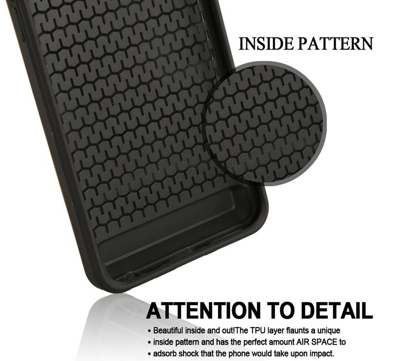 Huawei P8 impact proof hybrid case card holder