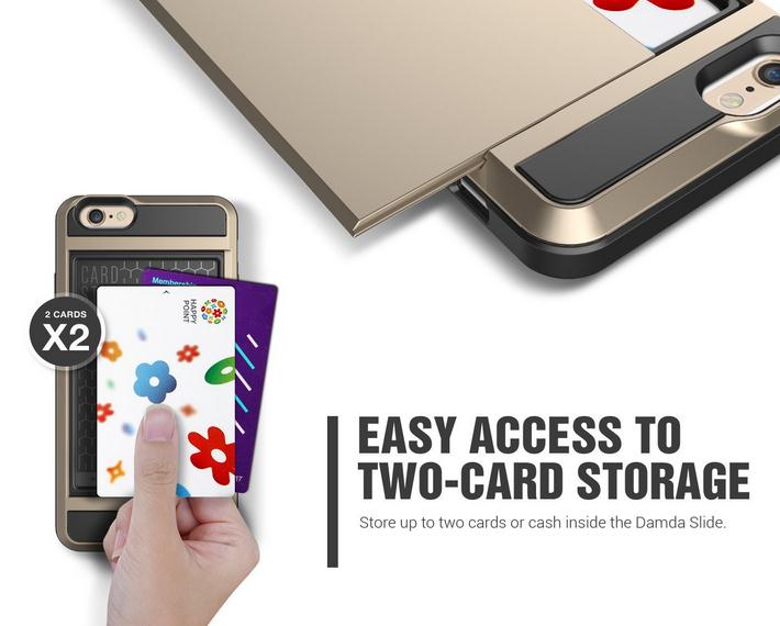 Huawei P8 impact proof hybrid case card holder