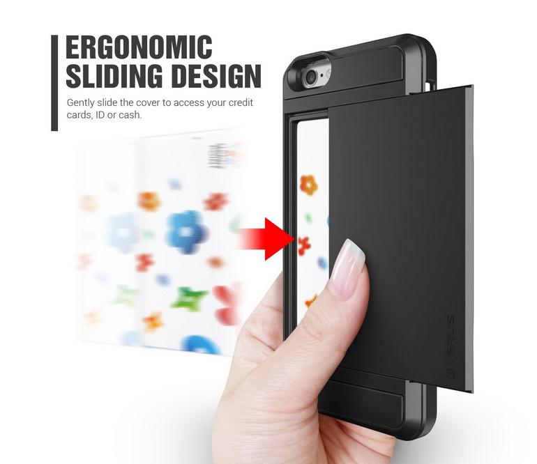 Huawei P8 impact proof hybrid case card holder