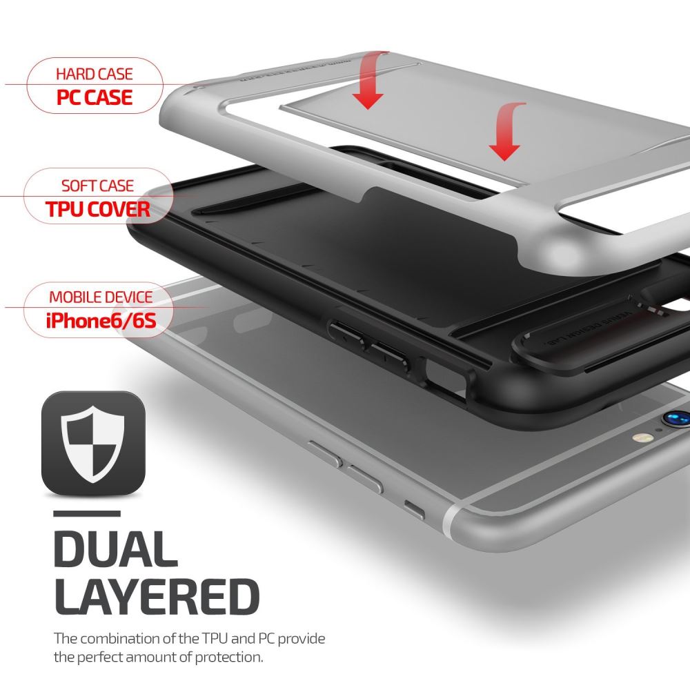 iPhone 6 6s impact proof hybrid case card clip iPhone 6 6s impact proof hybrid case card clip
