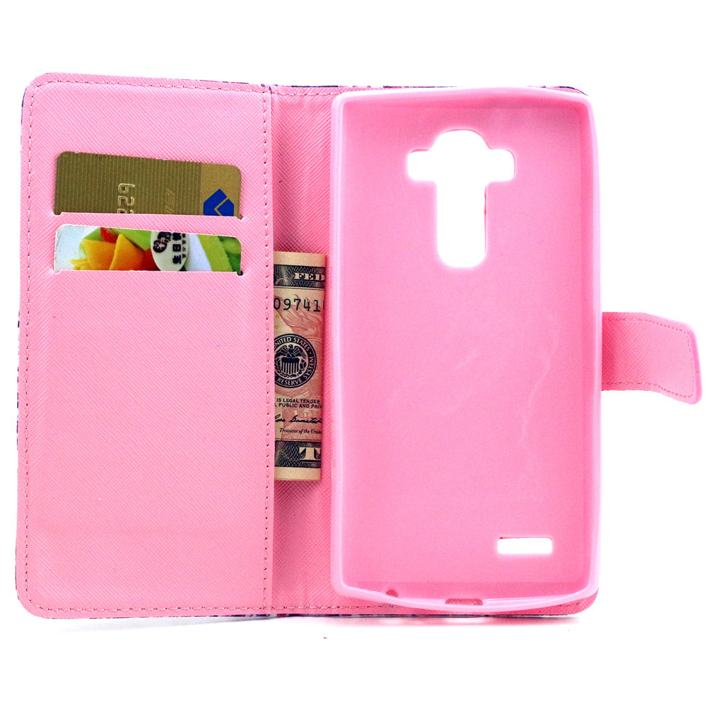 LG G4 case wallet leather case printed