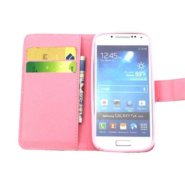 Galaxy S4 Mini case wallet leather case printed