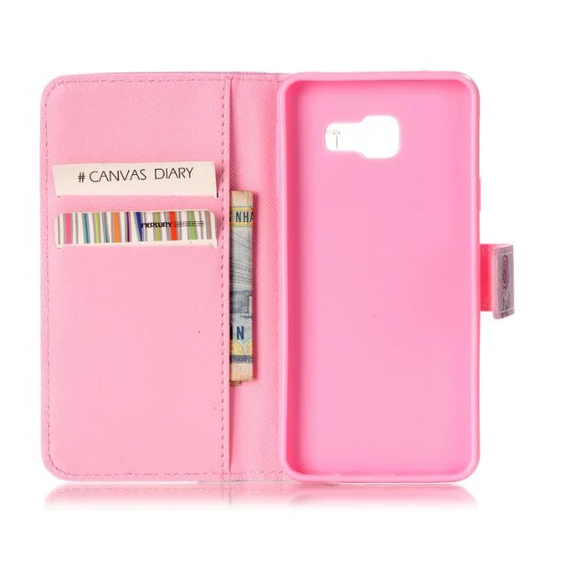 Galaxy A3 2016 case wallet leather case printed